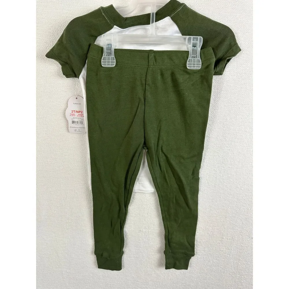 Wonder‎ Nation Matching Set Boys 2T Dinosaur T-Rex NWT